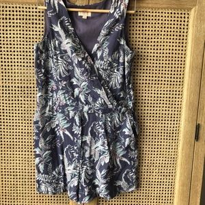 Loft purple wrap romper